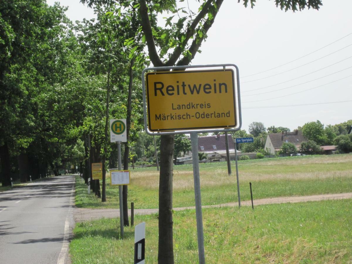 Pension Zum Weissen Hirsch Reitwein ภายนอก รูปภาพ