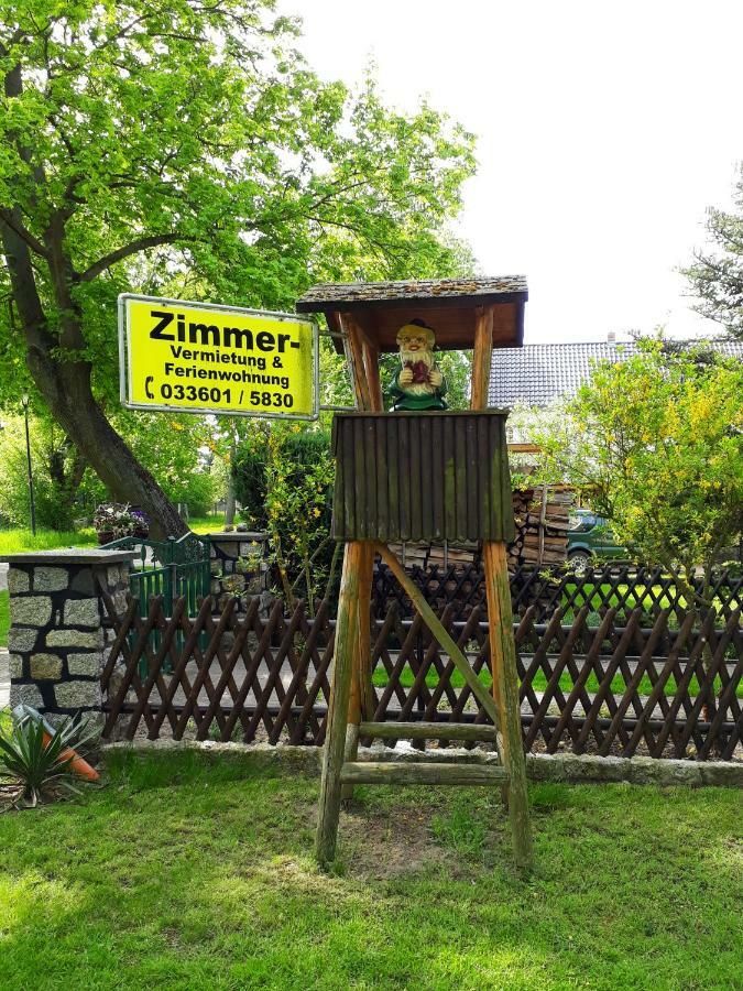 Pension Zum Weissen Hirsch Reitwein ภายนอก รูปภาพ
